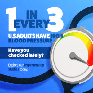 1 in every 3 U.S. adults have high blood pressure