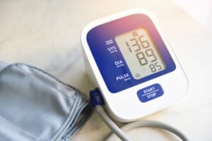 At home blood pressure monitor